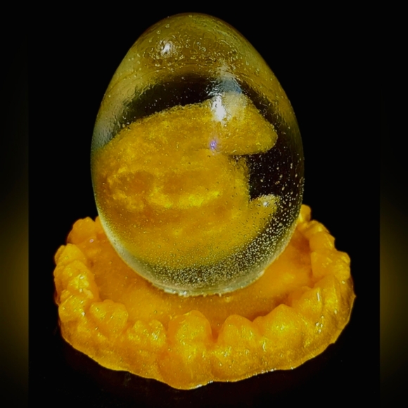 Handmade Resin Baby Dragon Egg in Nest. - Picture 10 of 16